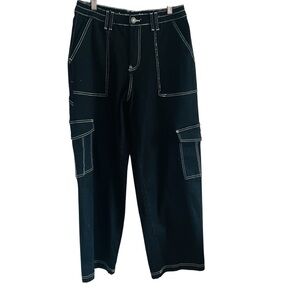Almost Famous Loose High-Waisted Carpenter Pants